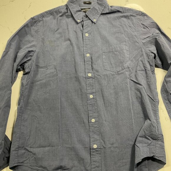 JCrew Slim flex casual shirt in Montclair Navy Size L - Picture 4 of 10